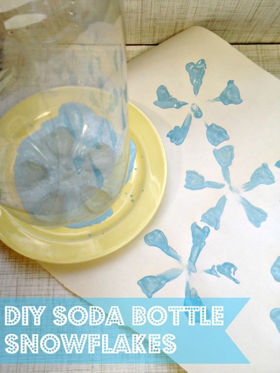 2L Soda Bottle Snowflake Stamp Craft
